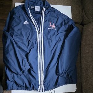 Adidas Climalite Dark Blue Sporty Jacket Size Large
